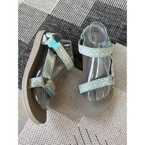 TEVA Original Universal Sandals Womens 10 Miramar Fade Sage Strappy Boho Geo